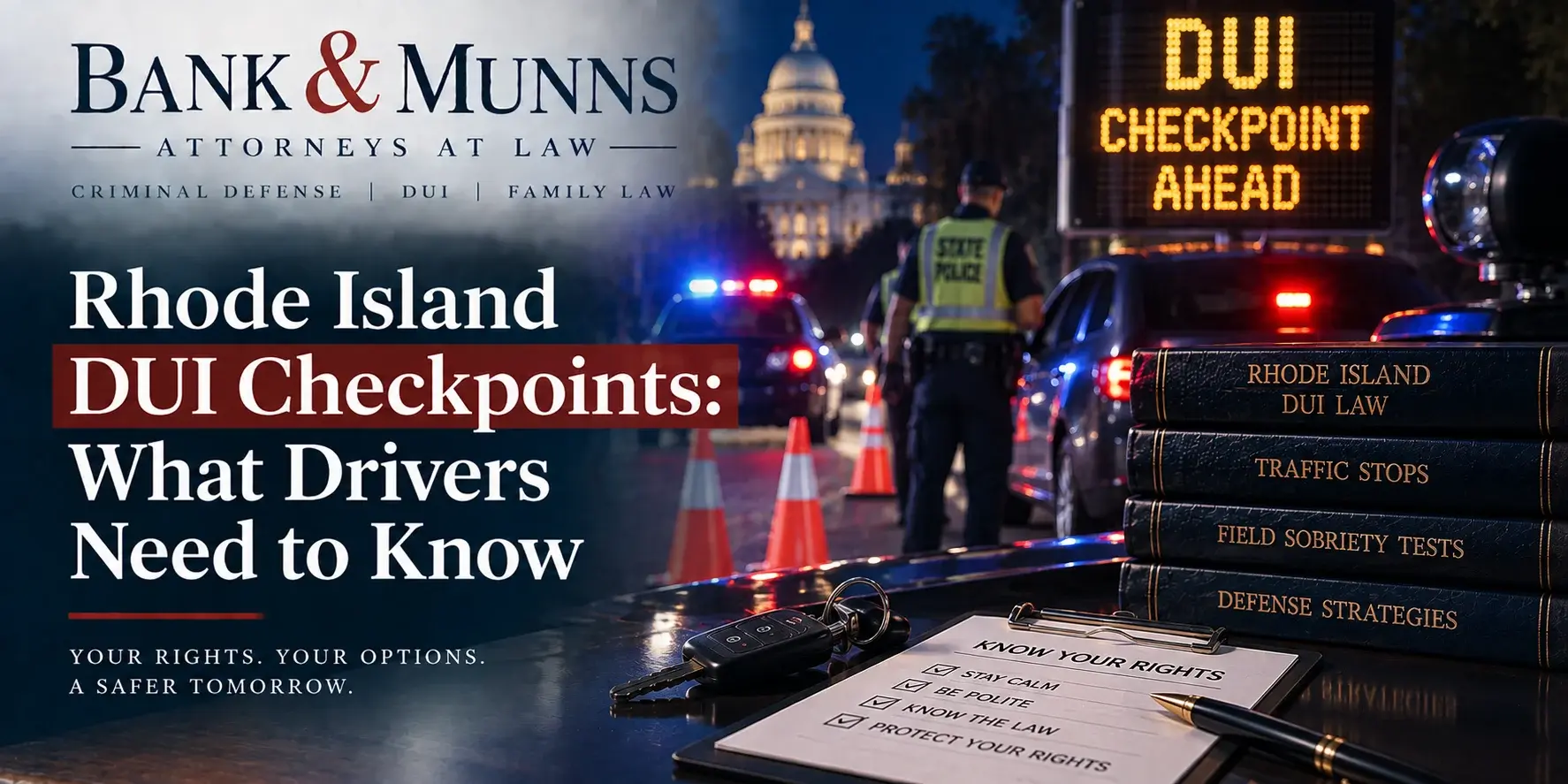 Rhode Island DUI Checkpoints- What Drivers Need to Know - Bank & Munns