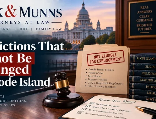 Convictions That Cannot Be Expunged in Rhode Island