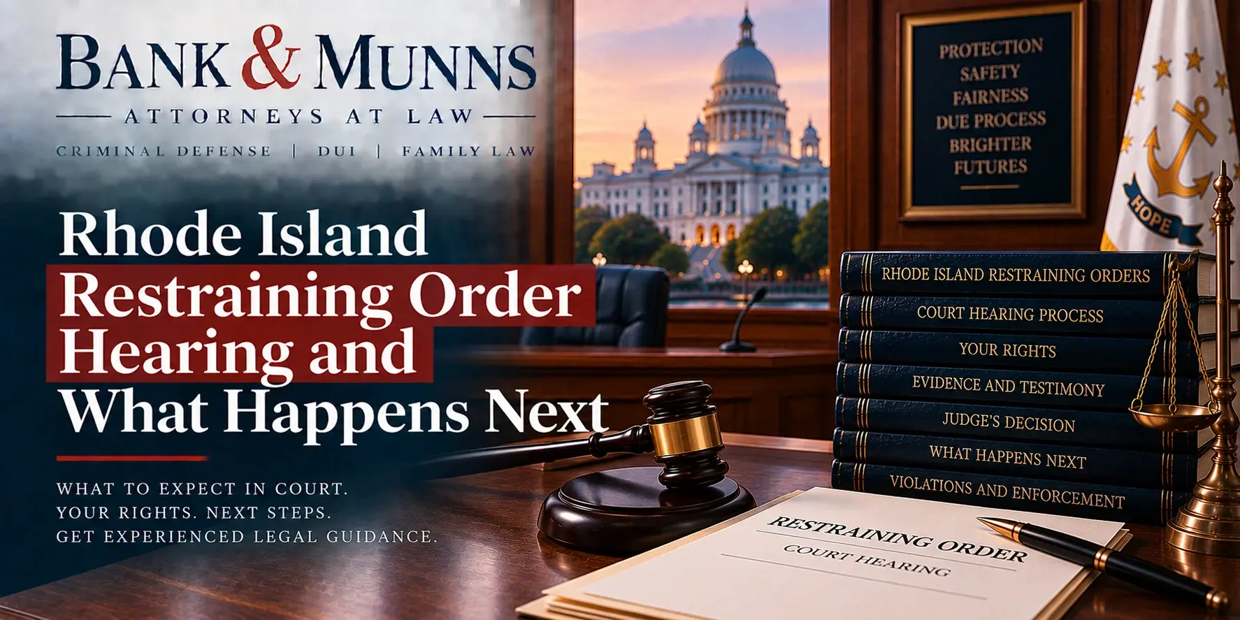 Rhode Island Restraining Order Hearing and What Happens Next